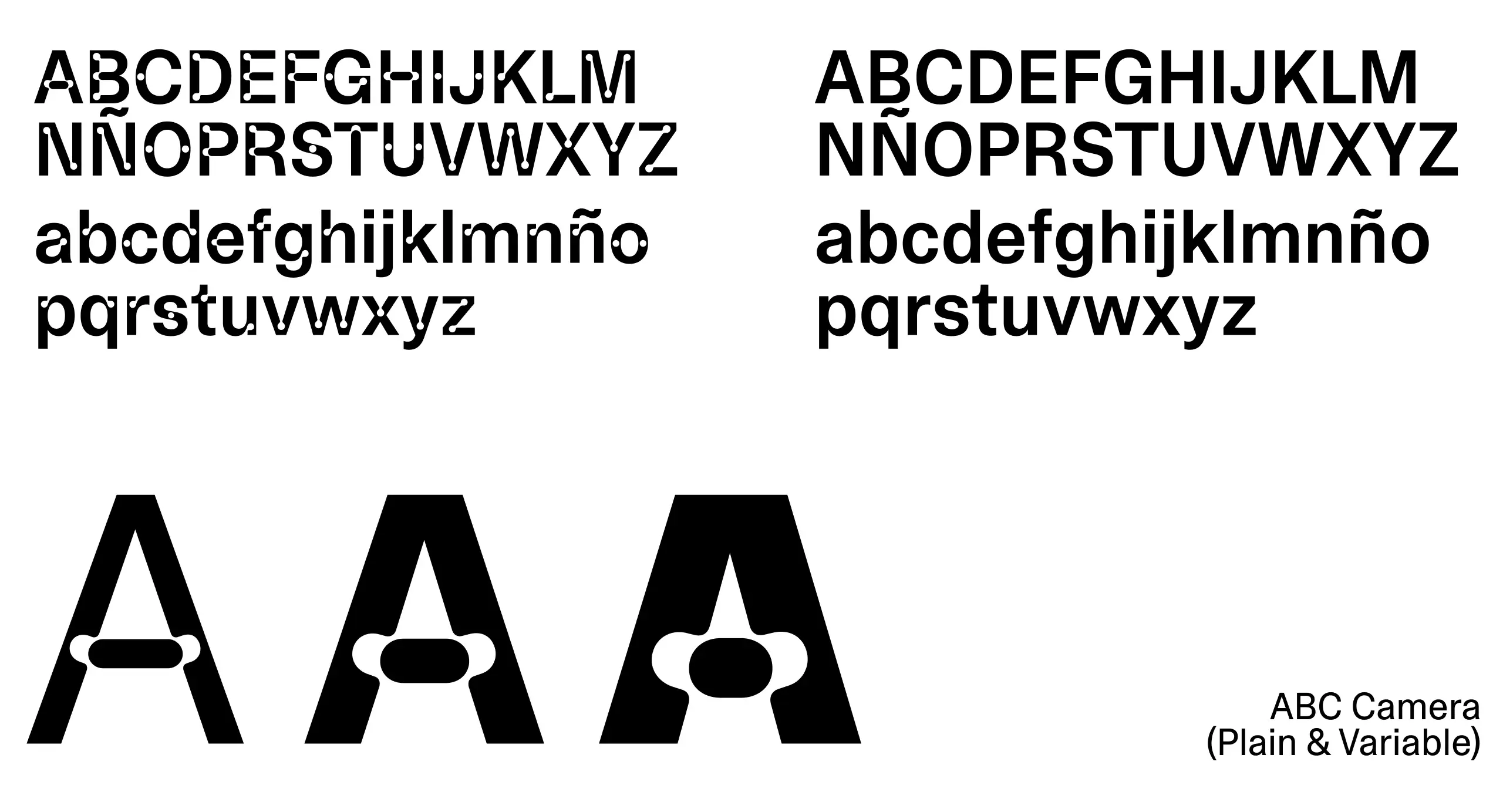 Tipografía ABC Variable & Plain de Emo [ ] Bricks